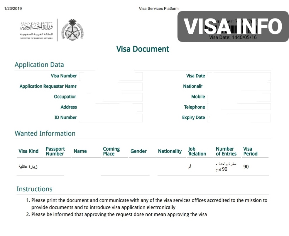 visit visa to residence visa ksa